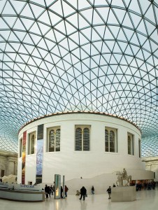 British Museum Great Court - the reading room and the new roof