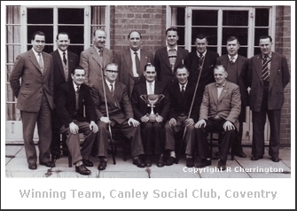 Winning Team, Canley Social Club Coventry