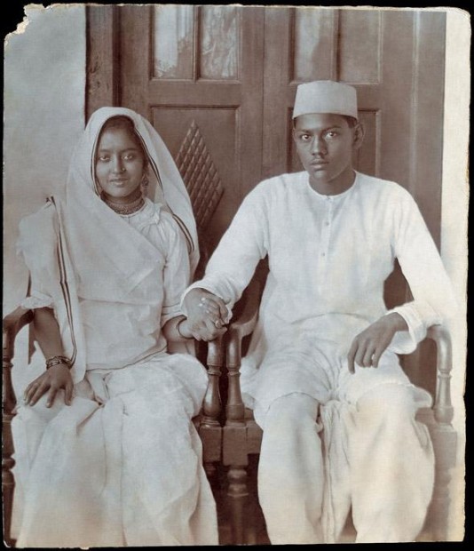 “My Grandmother Chameli Devi Jain and Grandfather Phool Chand Jain, shortly after their marriage. Delhi. Circa 1923”. A teenage couple who became noted Freedom Fighters Image and text contributed by Sreenivasan Jain, Journalist, New Delhi http://www.indianmemoryproject.com/46-2/