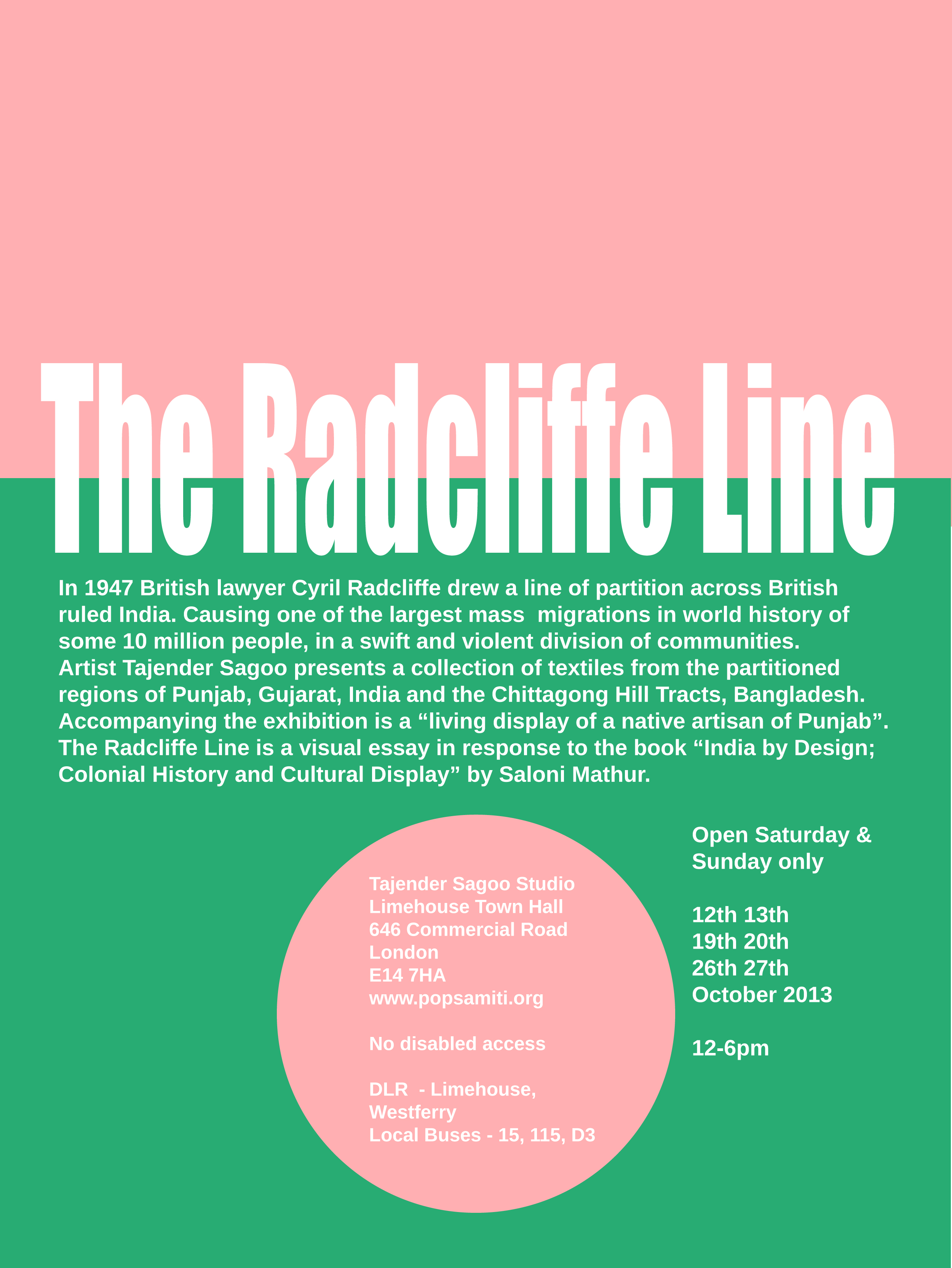 Exhibition The Radcliffe Line History Online